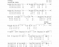 戈壁马兰男声独唱简谱-叶凡演唱-曹勇/曹进词曲