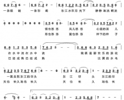 东江水在月光下静静的流简谱