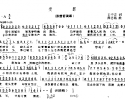 受罪简谱-张信哲演唱