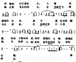 啊！海燕 广州方言歌曲简谱