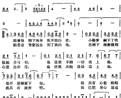 邓丽君演唱金曲：雨下的花朵简谱-文采词/猪俣公章曲