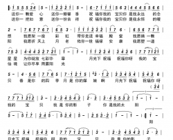 月光下的祝福简谱-石巾英演唱-陈汉武、徐慧玲/徐英词曲