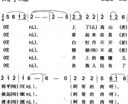 幸福的生活像金泉简谱-米泉回族民歌任德礼-