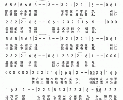 不谢玫瑰简谱