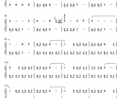 潮鸣り钢琴简谱-数字双手-折戸伸治