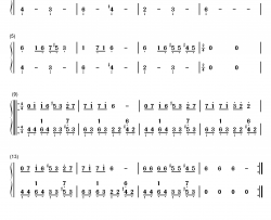 智商二五零钢琴简谱-数字双手-华晨宇