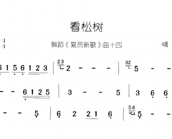看松树复员新歌 舞蹈-曲13-14简谱