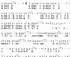 聚散简谱-崔治安词/崔治安曲