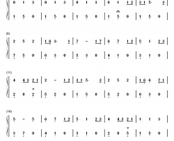 Always With Me钢琴简谱-数字双手-久石让