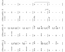 Forフルーツバスケット钢琴简谱-数字双手-冈崎律子