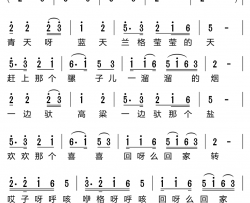 赶上那骡子一溜溜烟音乐故事片《春天的狂想》原创音乐简谱-韩磊演唱