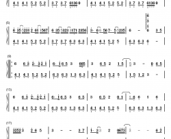 东风志钢琴简谱-数字双手-Aki阿杰