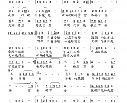 百安坝新唱简谱-向邦瑜演唱-向邦瑜曲谱