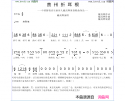 贵州折耳根简谱