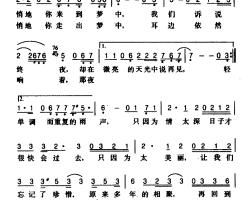 曾经简谱-朱天文、齐秦词 齐秦曲杨林-