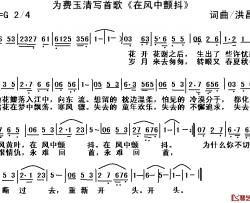 追寻梦想简谱-葛清词 葛清曲、正谱葛清-