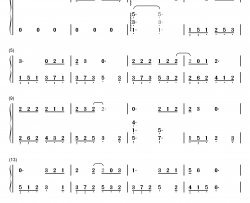 莉莉安钢琴简谱-数字双手-宋冬野