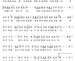 人生若只如初见简谱-王爱华演唱-轻云望月/轻云望月词曲