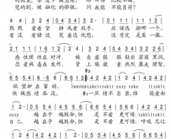 爱不自己简谱-马天宇演唱