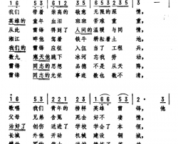 说唱雷锋简谱