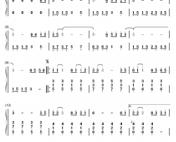 把悲伤留给自己钢琴简谱-数字双手-陈升