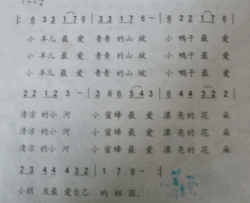 小朋友爱祖国简谱