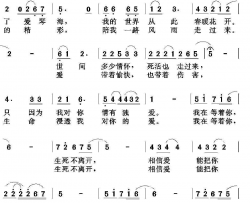 我在等着你电影《相遇就是缘》插曲简谱