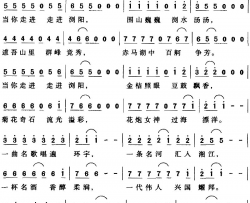 走进浏阳简谱