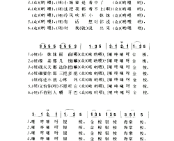 嗺咚嗺号子·打麦歌简谱