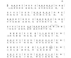 爱到最后是回忆简谱-暴林演唱-暴林/暴林词曲
