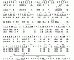 西藏我的天堂简谱-拉毛王旭演唱