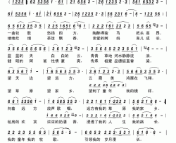 童年的牧歌简谱-张广友演唱-银燕/朱凤昱词曲