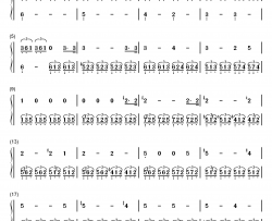 月光奏鸣曲钢琴简谱-数字双手-贝多芬