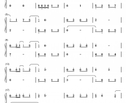 赤血长殷钢琴简谱-数字双手-王凯