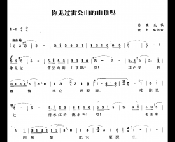 你见过雷公山的山顶吗简谱