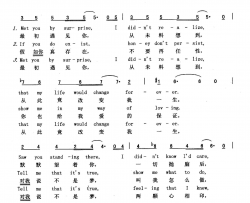 梦是现实梦是真英汉法国影片《初吻》插曲梦是现实梦是真英汉 法国影片《初吻》插曲简谱