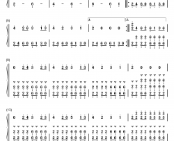 Nie Gefragt钢琴简谱-数字双手-Nachtblut