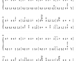 易水两岸钢琴简谱-数字双手-秦时明月