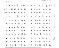 创造人类新奇迹简谱-献给五一国际劳动节
