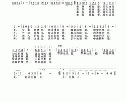 草原给我爱广场舞版简谱-燕燕之歌演唱-焦庆礼/王国华词曲