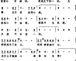 心债香港电视剧《香城浪子》主题歌简谱