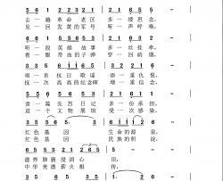 红色基因薪火相传简谱-申大局曲谱