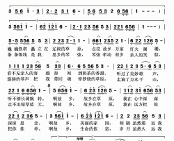 故乡在草原简谱-霓裳演唱-苗瑞/邰景坤词曲