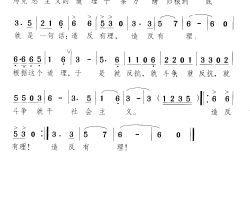 造反有理毛主席语录组舞 曲03简谱