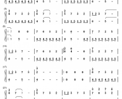 私の最爱の友达（Amicae carae meae）伴奏钢琴简谱-数字双手-梶浦由记