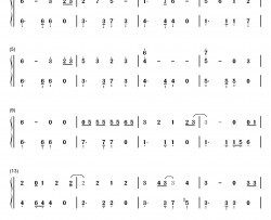 ひなげし钢琴简谱-数字双手-中岛美智代