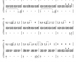 小幸运钢琴简谱-数字双手-金岐玟