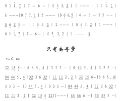 真诚爱情简谱-外国名曲演唱