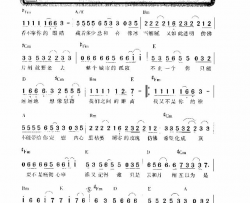 曾经最美简谱-朱铭捷演唱