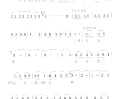 毛主席去安源井冈儿女庆九大 朗诵歌舞剧-曲05简谱